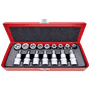 JOGO DE SOQUETES TORX MACHO FEMEA 16PCS
